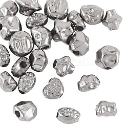 24 pz 12 stili martellati perline in acciaio inossidabile 304&nbsp;STAS-TA0006-52