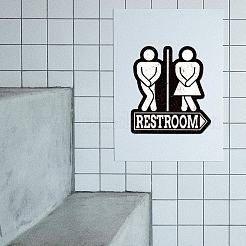 Старинный металлический оловянный знак&nbsp;AJEW-WH0409-058