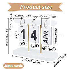 Вечный настольный календарь с перекидным деревом DJEW-WH0039-83B