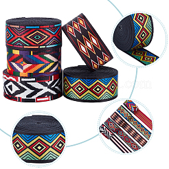 25 ярд двухсторонней полиэстеровой ленты с ромбовидным принтом в двух стилях OCOR-WR0001-19