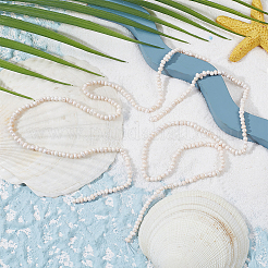 2 нить бусин из натурального культивированного пресноводного жемчуга PEAR-BBC0001-19