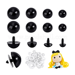 30 juego de 4 estilos de ojos de muñeca de plástico artesanales&nbsp;DOLL-PH0001-62