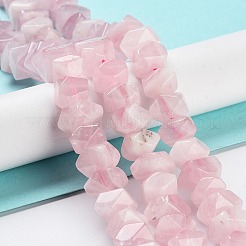 Натуральный мадагаскар розовый кварц бисер пряди G-D091-A02