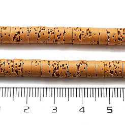 Нити бусин из натурального лавового камня G-K375-G10-01