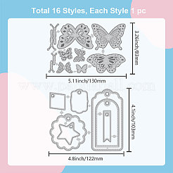 Углеродистая сталь разрезает трафареты DIY-WH0309-1684