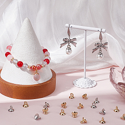 400 шт. 2-х цветные пластиковые колпачки для бусин KY-SC0001-97