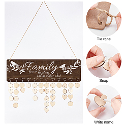 Наборы досок для распечатки деревянных календарей своими руками DIY-WH0277-009