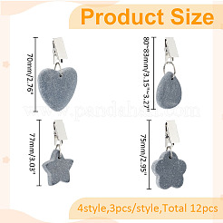 12шт 4 стиля мраморных скатертей-утяжелителей AJEW-WR0002-53