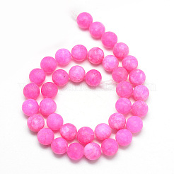 Натуральный белый нефритовый шарик нити&nbsp;X-G-R297-10mm-55