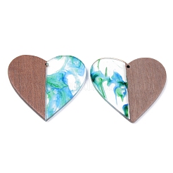 Подвески из смолы и ореха RESI-R428-05