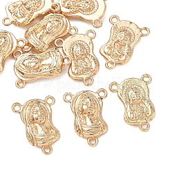 Maglie vergini in lega d'oro senza nichel e senza piombo per la realizzazione di collane di perline di rosario&nbsp;PALLOY-J218-057G