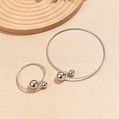 Комплекты из латунных круглых манжет и браслетов CD6248