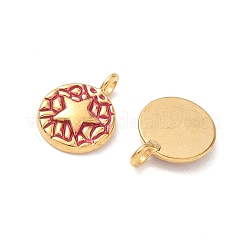 Pendentifs en acier inoxydable 304 émaillés&nbsp;STAS-Q119-11G-03