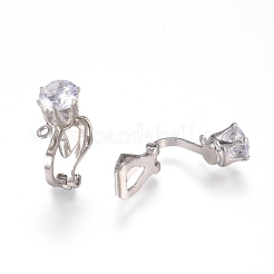 Латунные серьги с клипсами KK-L198-011P