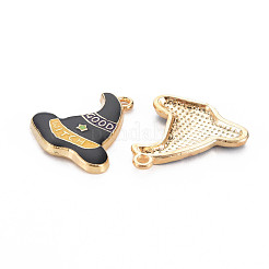 Светло-золотого сплава эмали подвески&nbsp;ENAM-S126-122