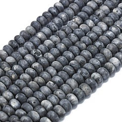 Натуральные нити бус из ларвикита&nbsp;G-P575-A38-8x5mm