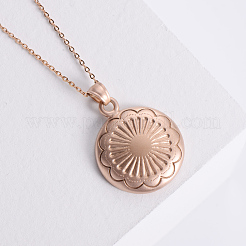 Мужские ожерелья с подвеской-цветком из нержавеющей стали в винтажном стиле FB6068