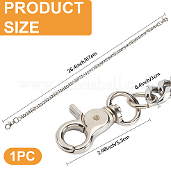 1 шт. цепочка из сплава витая для брюк&nbsp;AJEW-CP0009-36