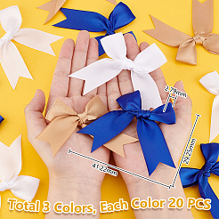 60 шт. бант из двухцветного полиэстера&nbsp;DIY-GA0006-55