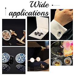 30 шт. 2-х цветные латунные запонки для мужчин FIND-HY0003-47