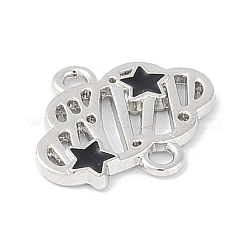 Покрытие стойки облако черной эмали из сплава с подвесками в виде звездочек&nbsp;PALLOY-F018-04P-01