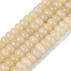 Natürliche weiße Jade perlen Stränge&nbsp;G-Q613-01F-18