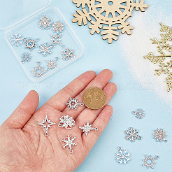 60шт 10 стиля подвески из сплава со стразами&nbsp;FIND-PH0028-36S