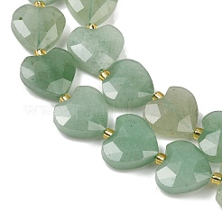 Естественный зеленый авантюрин бисер нитей G-P592-B01-01