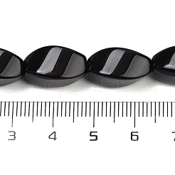 Натуральные бусины из черного оникса (окрашенные и нагретые)&nbsp;G-U018-G07-01