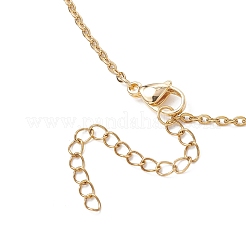 Изготовление ожерелий-мешочков из нержавеющей стали 304 для самородков драгоценных камней NJEW-JN05523