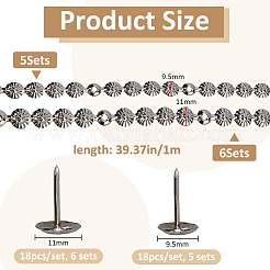 11 набор из 2-х видов железных декоративных полосок для ногтей&nbsp;OCOR-FH0001-53
