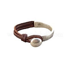 Плоские круглые браслеты из сплава&nbsp;FS-WG7E36B-01-1