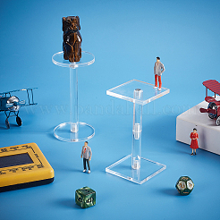 2 шт. 2 размера круглых акриловых держателей для стояков модели самолета ODIS-WH0106-31