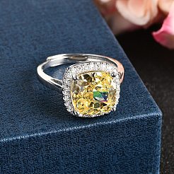 Регулируемые 925 серебряные манжеты с микропаве из кубического циркония для женщин RJEW-F183-01C-02