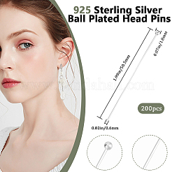 200 шт. Латунные булавки с шаровой головкой&nbsp;FIND-BBC0015-90C