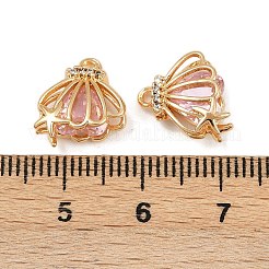 Латунные микро проложить кубического циркония подвески KK-F906-07G