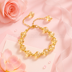 2шт 1 стиля браслеты-слайдеры из граненых стеклянных бусин&nbsp;BJEW-HY0001-25A