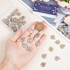 50 шт. Подвески из сплава с эмалью ENAM-SC0007-75