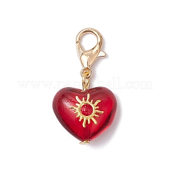 6шт сердце со звездой HJEW-JM03166