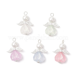 Подвески ангелы из акрила и сплава PALLOY-JF04142