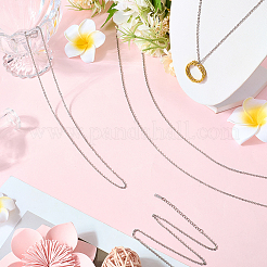 30 шт. ожерелье из цепочек из нержавеющей стали 304 для мужчин и женщин NJEW-BBC0001-46