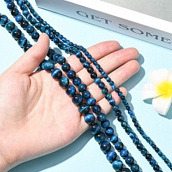 1 нить бусин из натурального тигрового глаза&nbsp;G-YW0002-39A