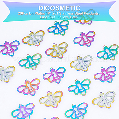 20 шт. ионное покрытие (IP) 201 подвески из нержавеющей стали&nbsp;STAS-DC0007-10