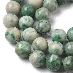 Натуральные зеленые пятна яшмовых нитей&nbsp;G-F818-A05-14mm