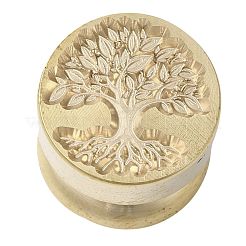 Золотая тональная круглая сургучная печать&nbsp;LS-AJEW-M040-01G-P