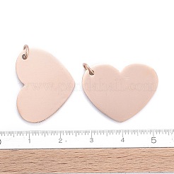 Pendentifs vierges estampés en acier inoxydable 304 avec placage ionique (IP)&nbsp;STAS-I311-26RG