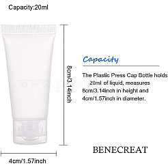 20 мл матовые полиэтиленовые пластиковые многоразовые бутылки с откидной крышкой MRMJ-WH0024-01A