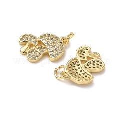 Латунные микро проложить кубического циркония подвески KK-H522-01F-G