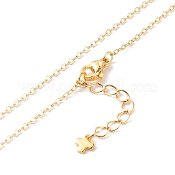 Laiton zircon cubique collier pendentif&nbsp;NJEW-JN03531-01