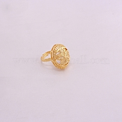 Овальные с цветочным узором латунные подвески&nbsp;FS-WGD44EB-01